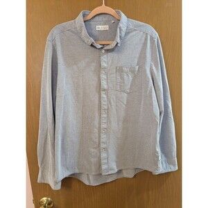 7 Diamonds Men's XL Light Purple 4 Way Stretch Oxford Button Up